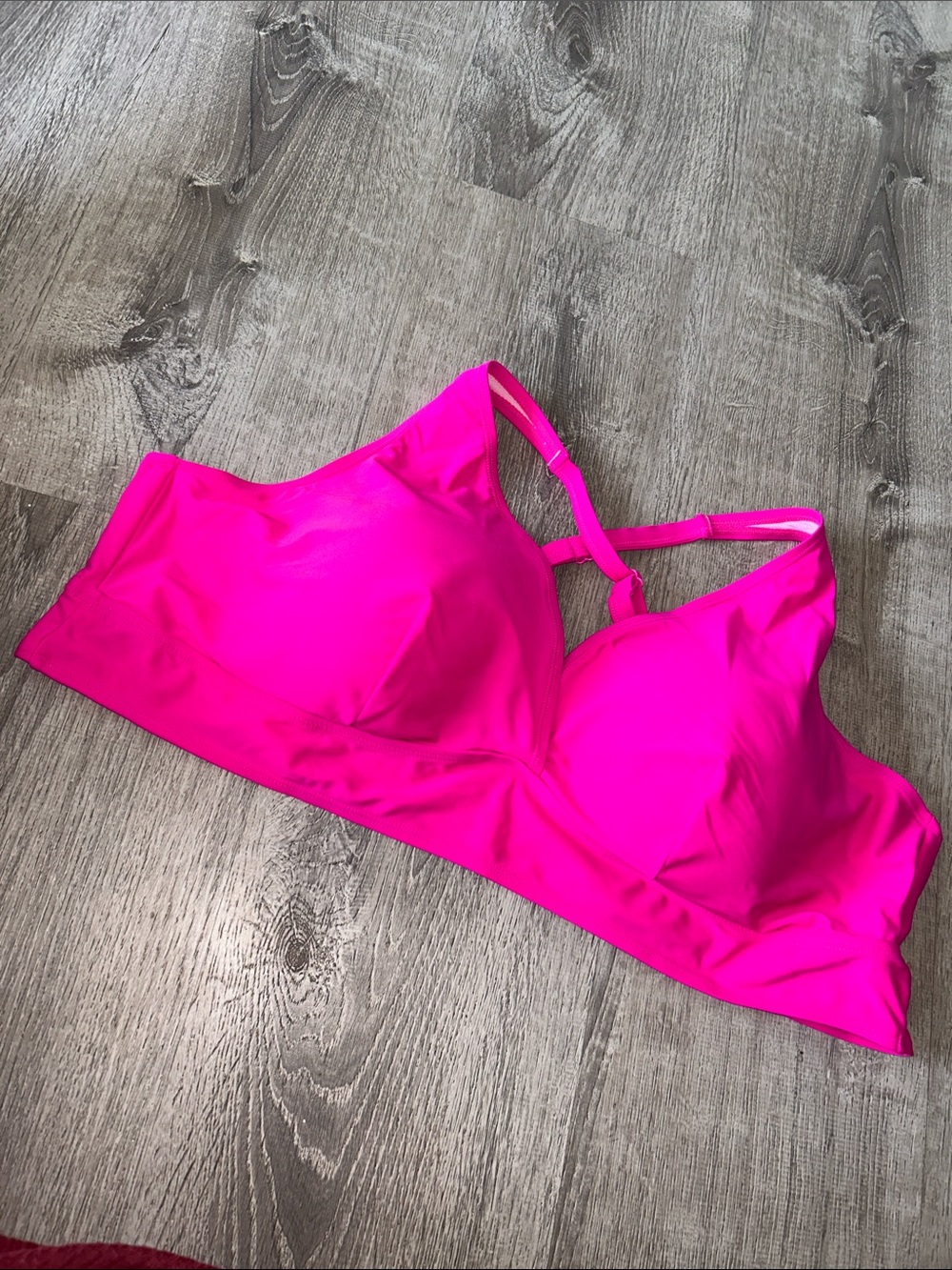 Size 5 Torrid Wireless hot pink bikini top